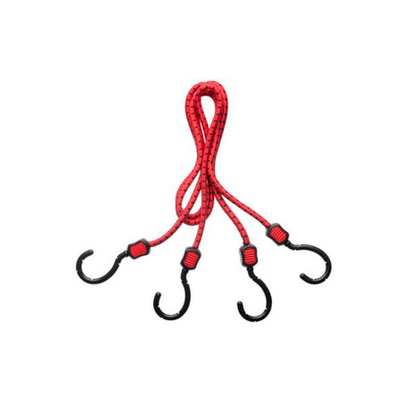 Резинки багажные Intertool 1000 мм обрезиненный крюк Storm (2 шт.) (AT-0033)