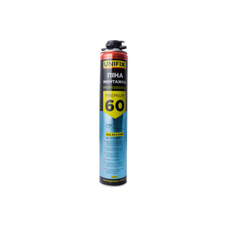 Пена монтажная Unifix 750 мл x 60 л PRO (951235)