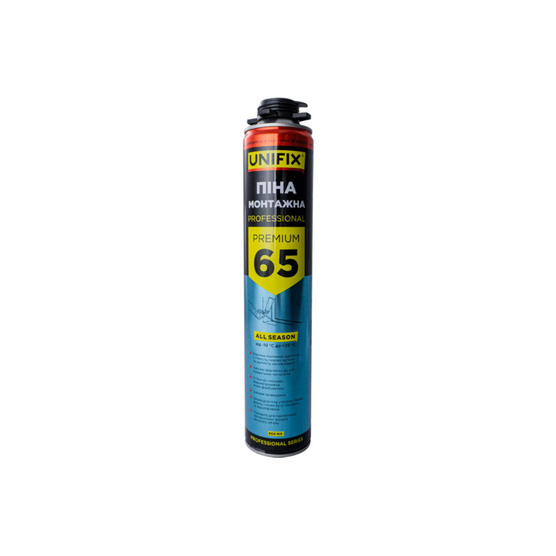 Пена монтажная Unifix 850 мл x 65 л PRO (951237)