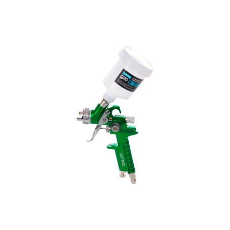 Краскопульт пневматический HVLP Apro 100 мл x 0.8 мм ВБ пластик (850030)