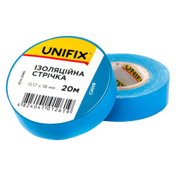 Лента изоляционная Unifix 18 x 0.17 мм x 20 м синяя (ETU-20BL) (10 шт.)