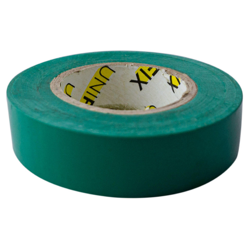 Лента изоляционная Unifix 18 x 0.17 мм x 25 м зеленая (ETU-25G) (5 шт.)
