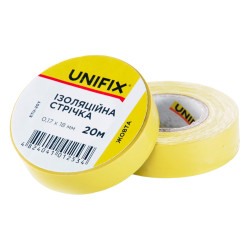Лента изоляционная Unifix 18 x 0.17 мм x 10 м желтая (ETU-10Y) (10 шт.)