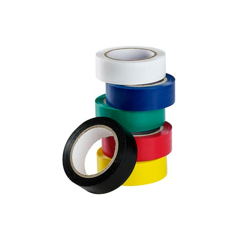 Лента изоляционная Unifix 18 x 0.17 мм x 20 м ассорти (ETU-20SET6) (6 шт.)
