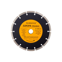 Диск алмазный Рамболд 200 x 25.4 мм сегмент (200 S)