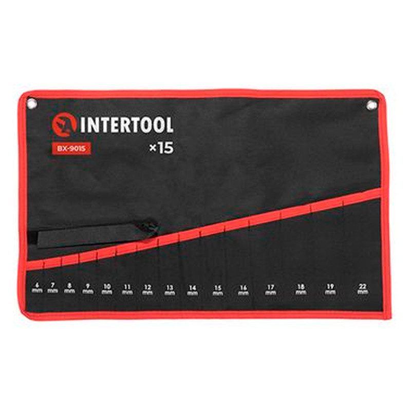 Чехол для гаечных ключей Intertool 570 x 360 мм x 15 карманов (BX-9015)