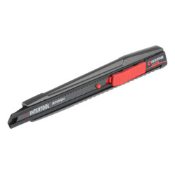 Нож сегментный Intertool-Storm 9 мм алюминиевый (HT-0533)