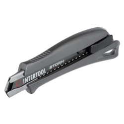 Нож сегментный Intertool-Storm 18 мм алюминиевый (HT-0534)