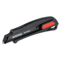 Нож сегментный Intertool-Storm 18 мм мультифункциональный (HT-0537)