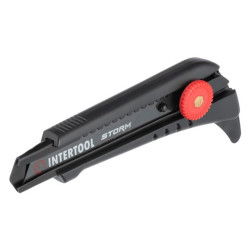 Нож сегментный Intertool-Storm 18 мм винтовой для линолеума (HT-0539)