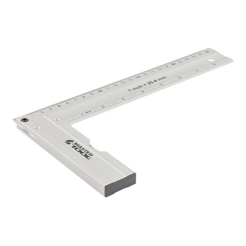 Угольник Mastertool 250 мм с капсулой алюминиевый (30-4250)