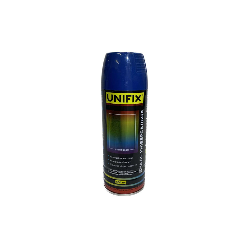 Эмаль универсальная Unifix 400мл RAL 5005 сине-сигнальная (951023)