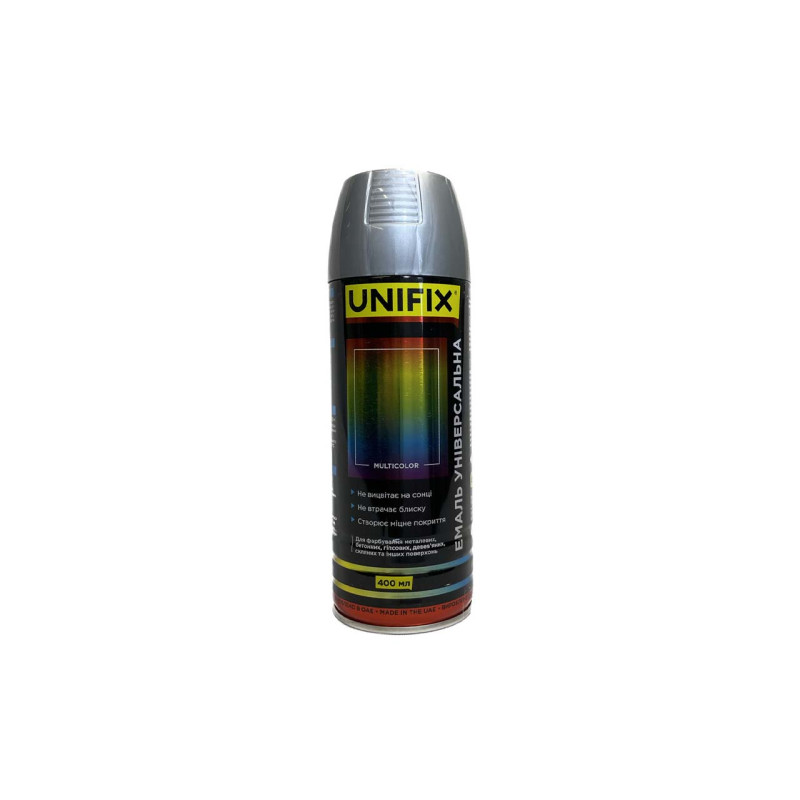 Эмаль универсальная Unifix 400мл серебряная (951050)