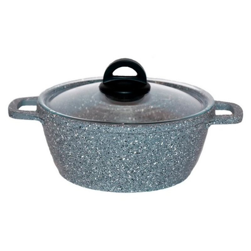 Кастрюля антипригарная Biol 200мм x 2л Granite Grey (К206РС)