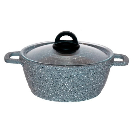 Кастрюля антипригарная Biol 200мм x 2л Granite Grey (К206РС)