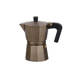 Кофеварка гейзерная алюминиевая Maestro 300мл коричневая (MR-1666-6-BROWN)