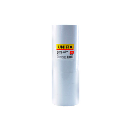Лента двухсторонняя Unifix 38мм x 10м бумажная (7шт) (PR-3810)
