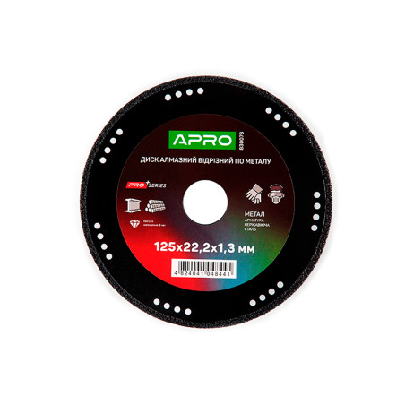 Диск алмазный по металлу Apro 125 x 1.3мм PRO (830076)