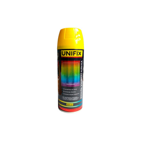 Эмаль универсальная Unifix 400мл RAL 1021 желтый рапсовый (951015)