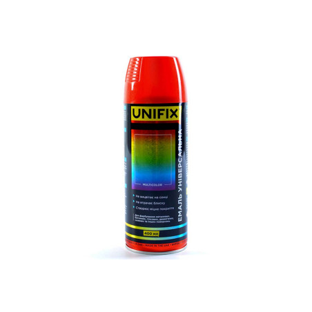 Эмаль универсальная Unifix 400мл RAL 3020 красный (951020)