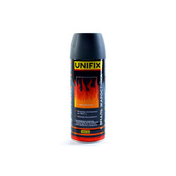 Эмаль жаростойкая Unifix 400мл черный мат (951070)