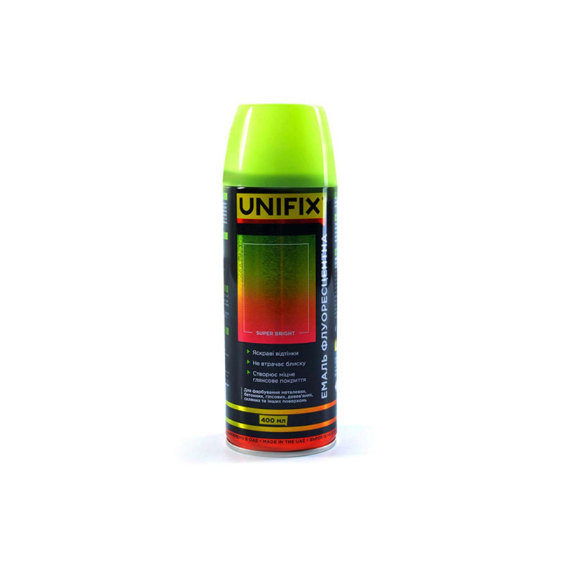 Эмаль флуоресцентная Unifix 400мл желтый (951061)