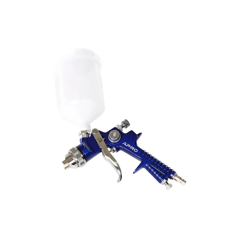 Краскопульт пневматический HVLP Apro 600мл x 1.4мм ВБ пластик (850035)