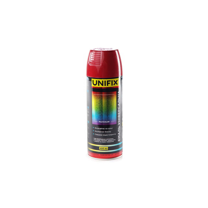 Эмаль универсальная Unifix 400мл RAL 3009 красный оксид (951019)