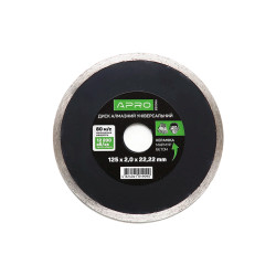 Диск алмазный Apro 125мм x 16-18% плитка (830066)