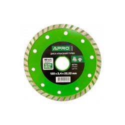 Диск алмазный Apro 180мм x 16-18% турбо (830073)