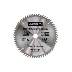 Диск пильный по дереву Apro 190 x 2016мм x 60T (830173)