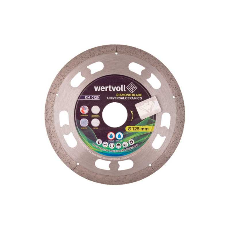 Диск алмазный для керамики Wertvoll 125мм Universal Ceramics (DM-0125)