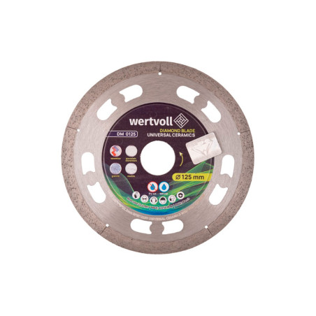 Диск алмазный для керамики Wertvoll 125мм Universal Ceramics (DM-0125)