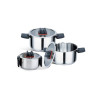 Набор посуды нержавеющий Maestro 1.5 x 3.5 x 6.6л (3шт) (MR-3531-6)
