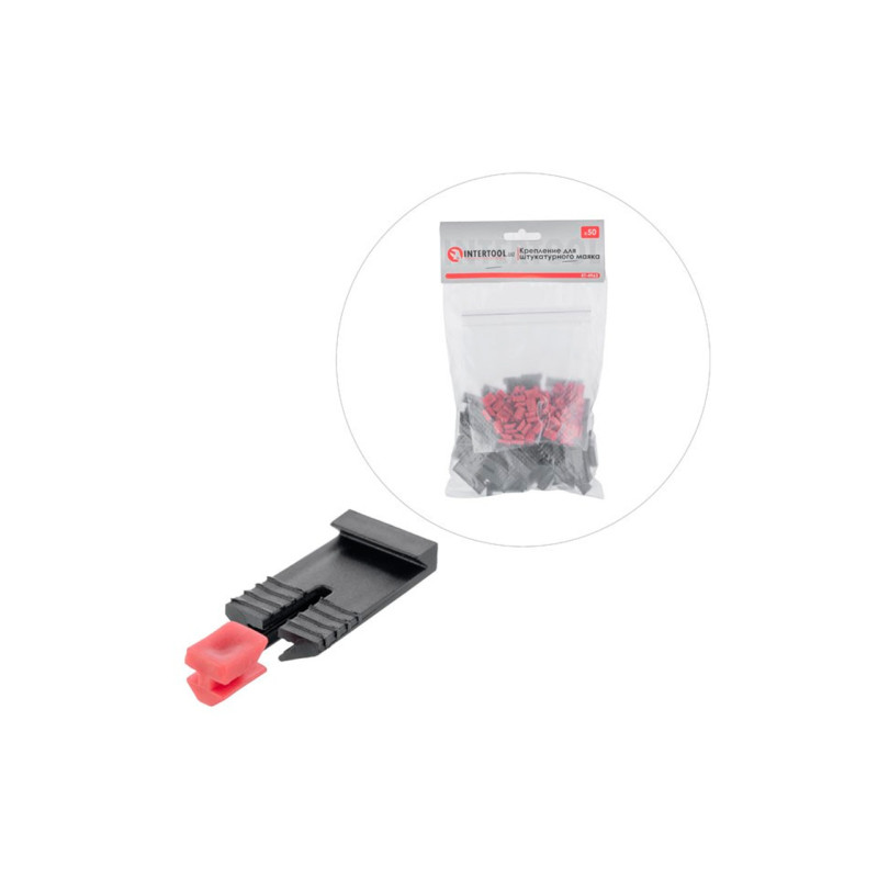 Крепление для маяка штукатурного Intertool 2-в1 (50шт) (KT-4963)