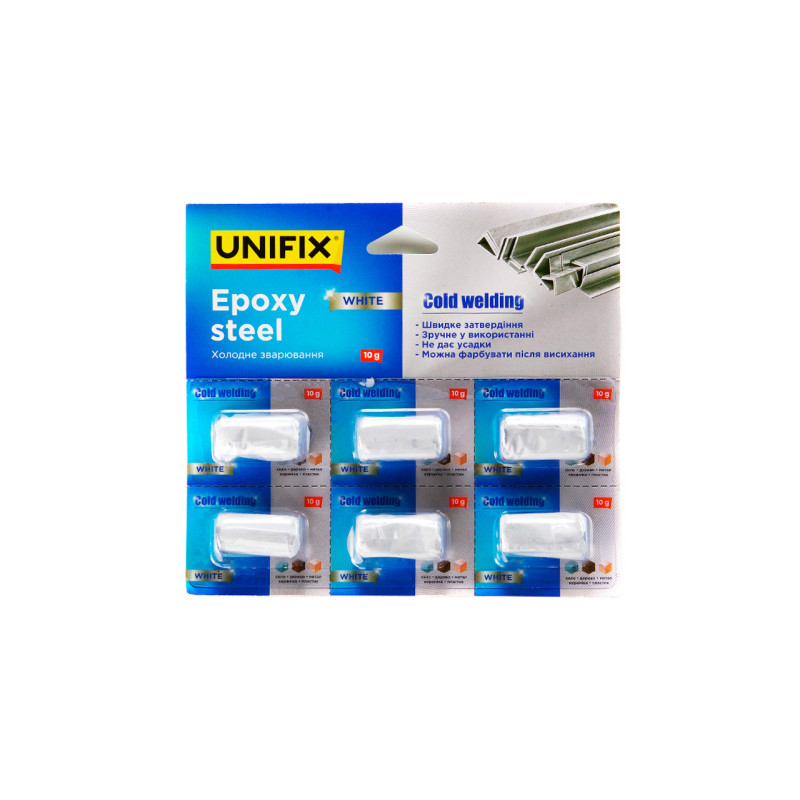 Холодная сварка Unifix 10г белая (940015) (6 шт.)