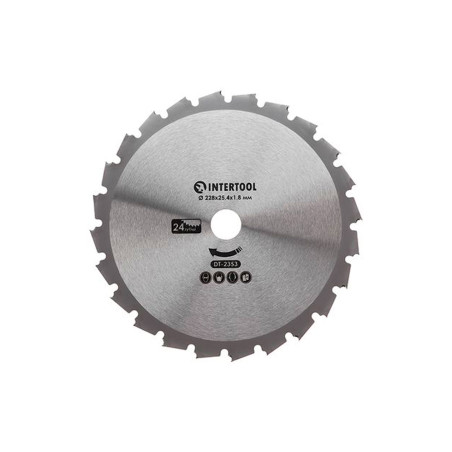 Диск для триммера Intertool 228мм x 24Т победитовый (DT-2353)