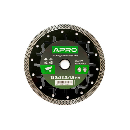 Диск алмазный Apro 180мм x 22-24% керамика экстра (830056)