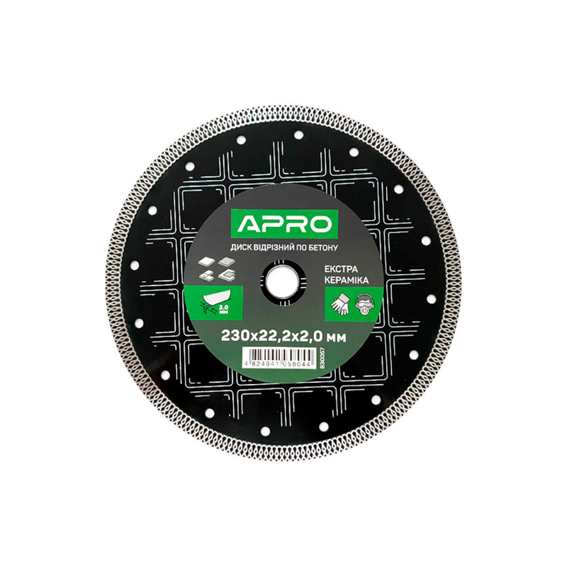 Диск алмазный Apro 230мм x 22-24% керамика экстра (830057)