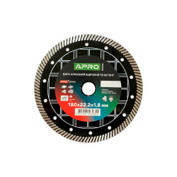 Диск алмазный Apro 180мм x 22-24% керамика быстрый рез (830084)