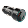 Автомобильное зарядное устройство 12 Atelie USB/Tipe-C x 5V x 3A с подсветкой черный (951809)