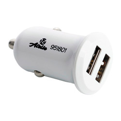 Автомобильное зарядное устройство 12 Atelie 2 USB x 5V x 2.1A белый (951801)