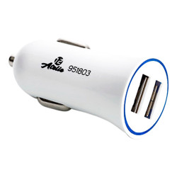 Автомобильное зарядное устройство 12 Atelie 2 USB x 5V x 2.1A белый (951803)