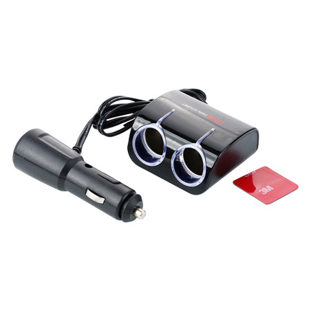 Разветвитель прикуривателя 12 Atelie 1 USB x 5V x 1A черный (951821)