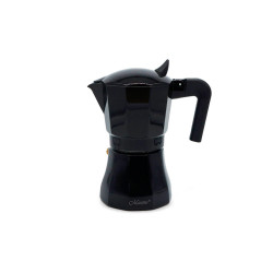 Кофеварка гейзерная алюминиевая Maestro 450мл черная (MR-1658-9)