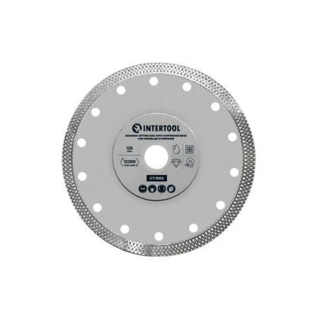 Диск алмазный Intertool 125мм плитка керамогранит (CT-3102)