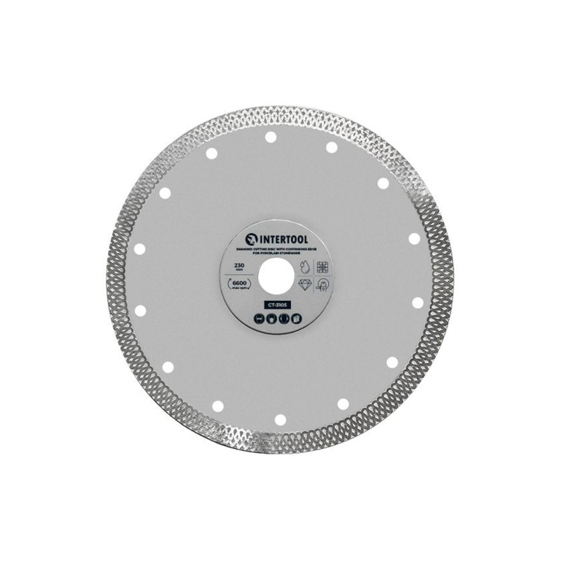 Диск алмазный Intertool 230мм плитка керамогранит (CT-3105)