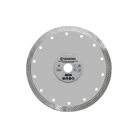 Диск алмазный Intertool 230мм плитка керамогранит (CT-3105)