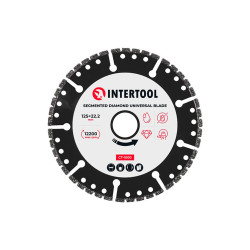 Диск алмазный Intertool 125мм сегмент универсальный (CT-1000)
