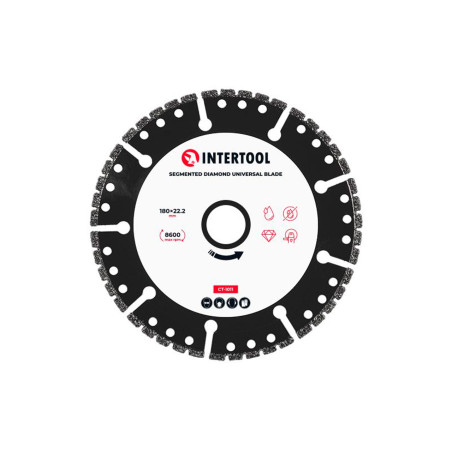 Диск алмазный Intertool 180мм сегмент универсальный (CT-1011)